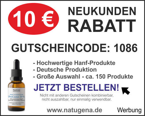 CBD Hanf Natugena Rabatt Gutschein